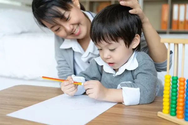 mother-teaching-her-son