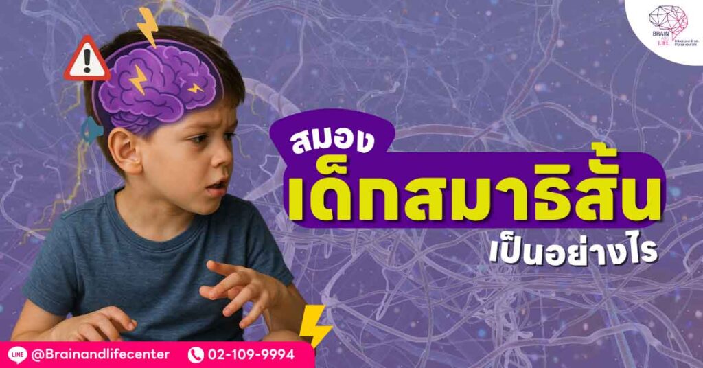 สมองของเด็กสมาธิสั้น