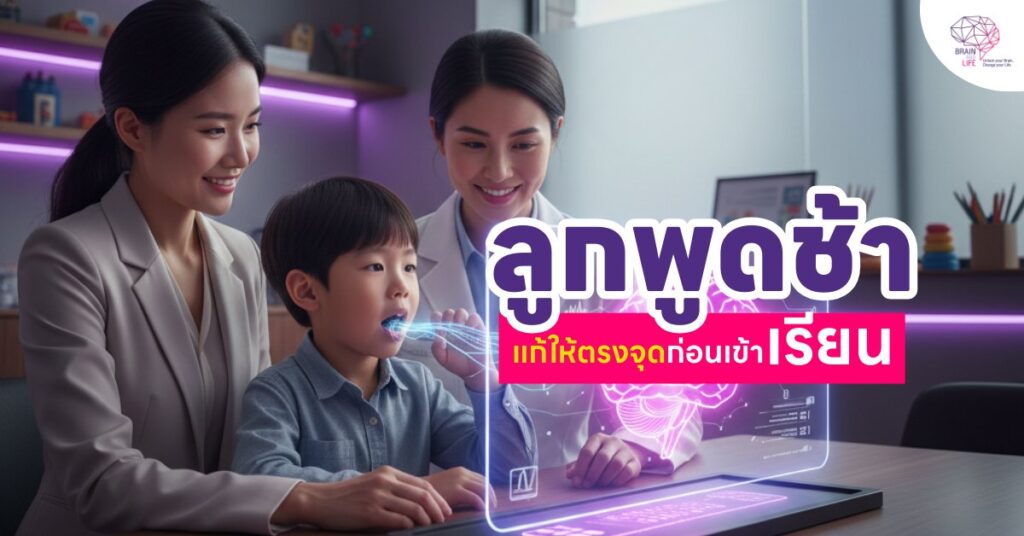 ลูกพูดช้า